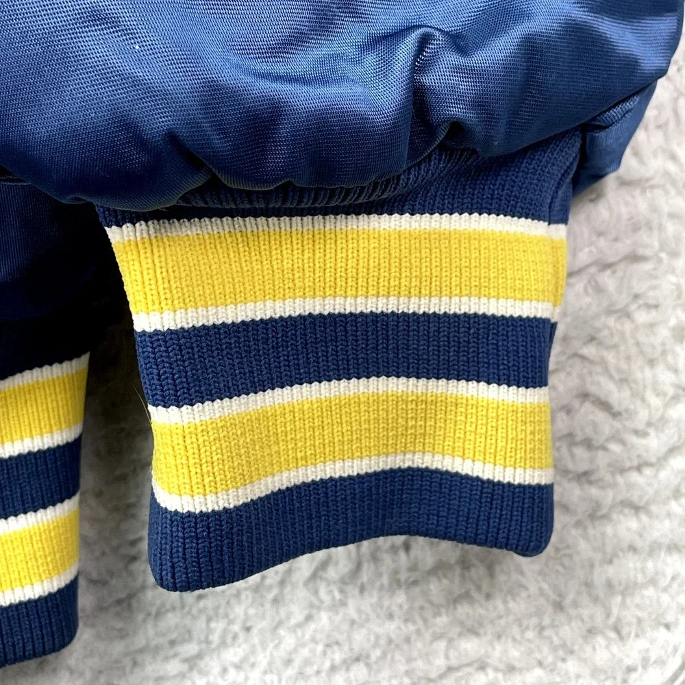 VTG Mens LA Rams Stahl-Urban Medium NFL BLUE Snap Jacket‎
